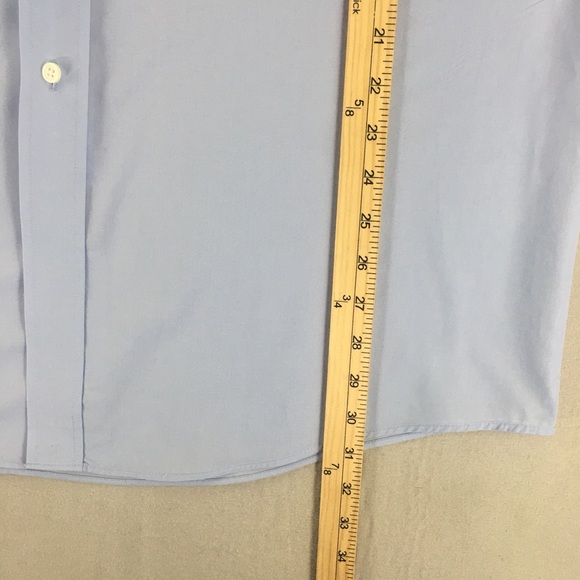 Bill Blass Premium Button Up Shirt Mens Size 16 1/2- 32/33 Long Sleeve - Picture 8 of 9